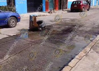 “Caldo” de aguas negras corre en Santa Cruz Amilpas desde hace 6 meses