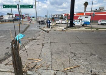 VIDEO | Tráiler arrasa con postes y deja sin telefonía e internet a vecinos de Oaxaca: caos, negligencia y afectaciones