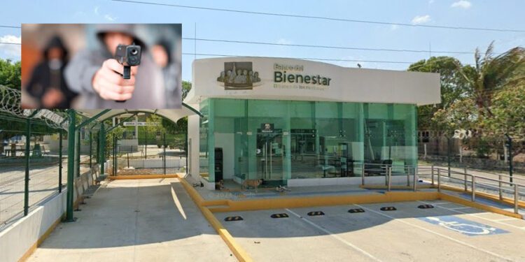 Grupo armado asalta el Banco Bienestar en Chivela, Asunción Ixtaltepec