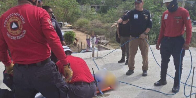 ¡Grave accidente laboral en Xoxocotlán! Albañil sufre descarga eléctrica y cae desde tercer piso