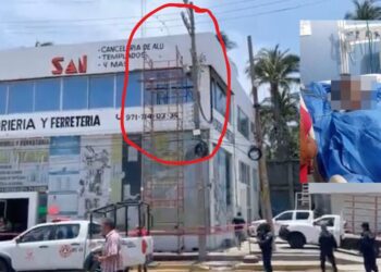 ¡Desgarrador accidente en Salina Cruz! Joven rotulista en estado crítico tras electrocutarse; su familia clama ayuda