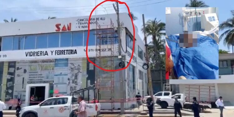 ¡Desgarrador accidente en Salina Cruz! Joven rotulista en estado crítico tras electrocutarse; su familia clama ayuda