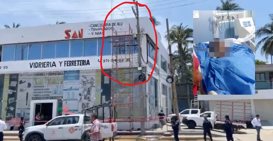 ¡Desgarrador accidente en Salina Cruz! Joven rotulista en estado crítico tras electrocutarse; su familia clama ayuda. Noticias en tiempo real