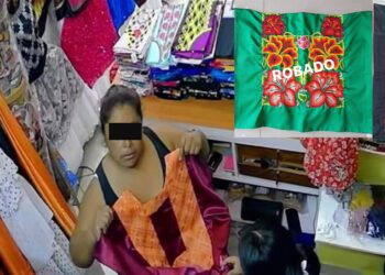 ¡Ratera se lleva huipiles en Juchitán! Artesanos denuncian y exponen el robo en redes