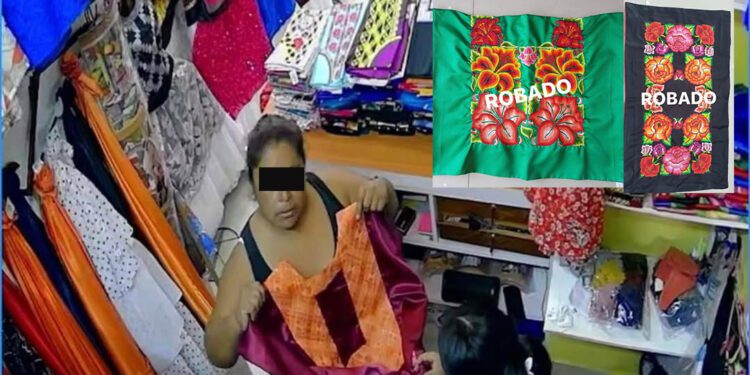 ¡Ratera se lleva huipiles en Juchitán! Artesanos denuncian y exponen el robo en redes