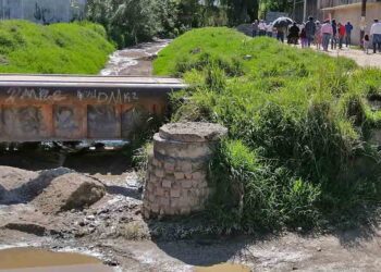 Foto: Jesús Santiago // El crecimiento irregular de la Zona Metropolitana de Oaxaca ha generado presión sobre la red de drenaje.
