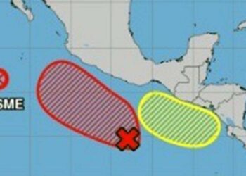 La Coordinación Estatal de Protección Civil y Gestión de Riesgos (CEPCyGR) informó que las condiciones de la zona de baja presión ubicada al sur del Golfo de Tehuantepec.