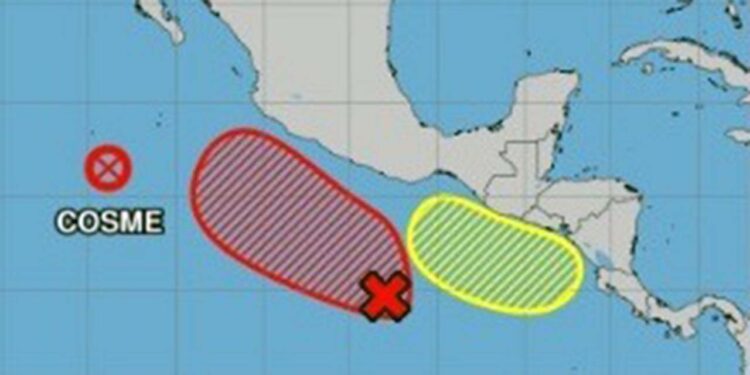 La Coordinación Estatal de Protección Civil y Gestión de Riesgos (CEPCyGR) informó que las condiciones de la zona de baja presión ubicada al sur del Golfo de Tehuantepec.