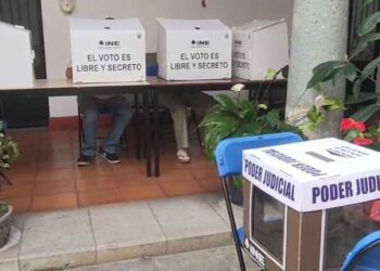Foto: Adrián Gaytán // La elección judicial de este domingo se caracterizó por la baja participación ciudadana.