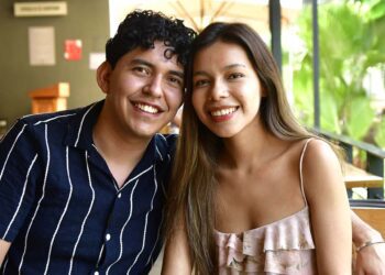 Fotos: Rubén Morales // Disfrutó de un bello momento al lado de su novio.