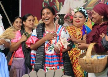 La ahora Diosa Centéotl, Patricia Casiano Zaragoza, también habló de las violencias en contra de las mujeres.