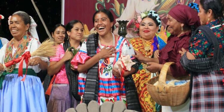 La ahora Diosa Centéotl, Patricia Casiano Zaragoza, también habló de las violencias en contra de las mujeres.