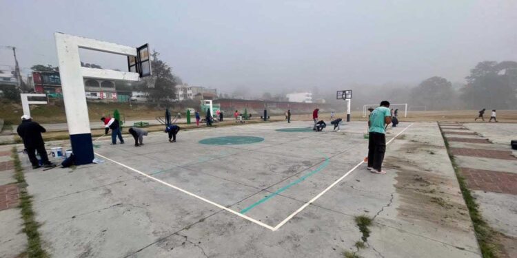 El Deportivo “Luis Vega” en la agencia de San Nicolás es un espacio importante para el deporte.