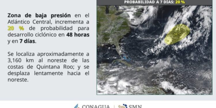 ¿Se avecina otro ciclón en el Atlántico? México vigila nueva zona con potencial ciclónico