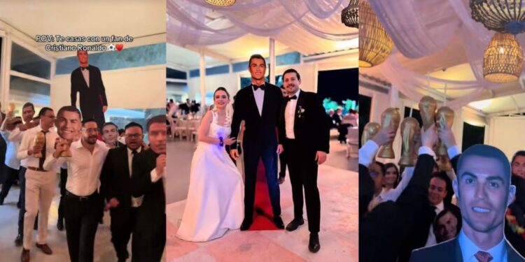 Cristiano Ronaldo protagoniza boda temática viral