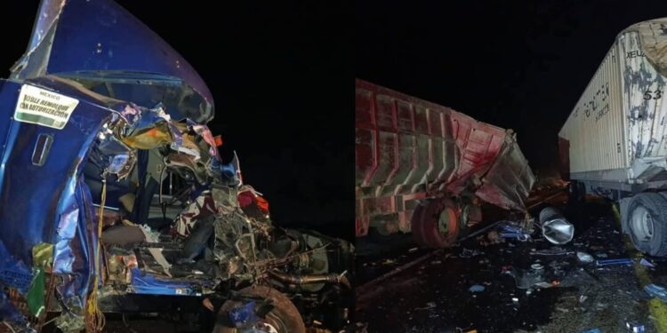 ¡Choque brutal entre tráilers paraliza autopista Cuacnopalan–Oaxaca por horas!