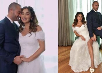 ¡Actriz oaxaqueña Claudia Martín y Carlos Said sorprenden con su boda civil!