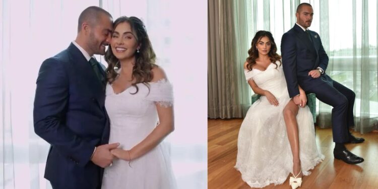 ¡Actriz oaxaqueña Claudia Martín y Carlos Said sorprenden con su boda civil!