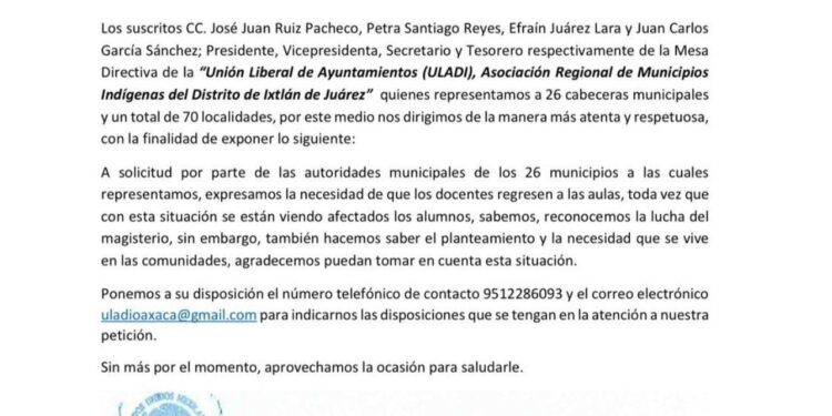 Dan ultimátum a S-22 para regresar a las aulas