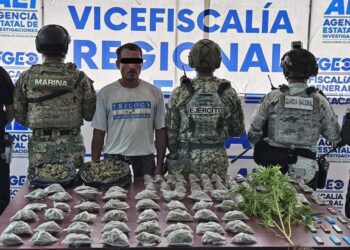 El detenido fue identificado como C.C.M. y quedó a disposición del Ministerio Público.