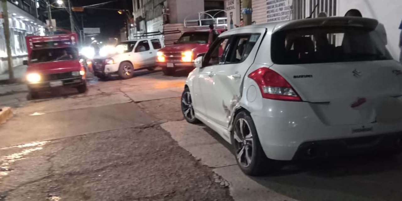 Choque en el centro de Huajuapan. Noticias en tiempo real