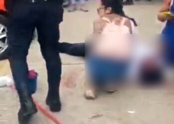 Locatarios y vecinos de la calle Zaragoza, alertaron a las corporaciones de seguridad.