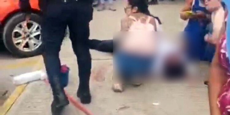Locatarios y vecinos de la calle Zaragoza, alertaron a las corporaciones de seguridad.