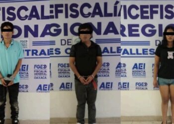 Caen tres en Juchitán por distribuir metanfetamina en plena vía pública