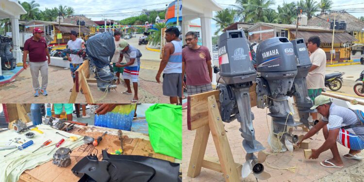 Inicia la reparación de embarcaciones en Puerto Ángel