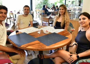 Foto: Rubén Morales // René Morales, Bruno Enciso, Katherine Prieto y Francis Martínez.