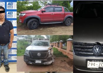 ¿Red de autos robados en la Mixteca? Aseguran tres vehículos y detienen a un presunto implicado en flagrancia