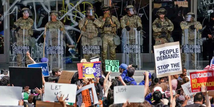 Foto: internet // Las protestas contra las redadas migratorias que comenzaron en Los Ángeles se han extendido en al menos otras diez ciudades de Estados Unidos.