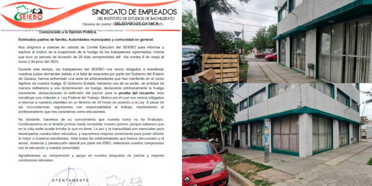 Declaran inexistente la huelga en el IEBO ¿cuándo se regresa a clases?