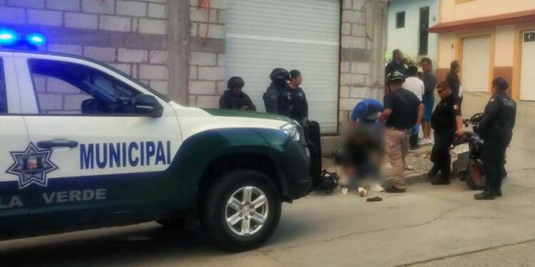 Sufre accidente de motocicleta.