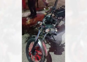 Sufre accidente en colonia La Merced en Huajuapan.