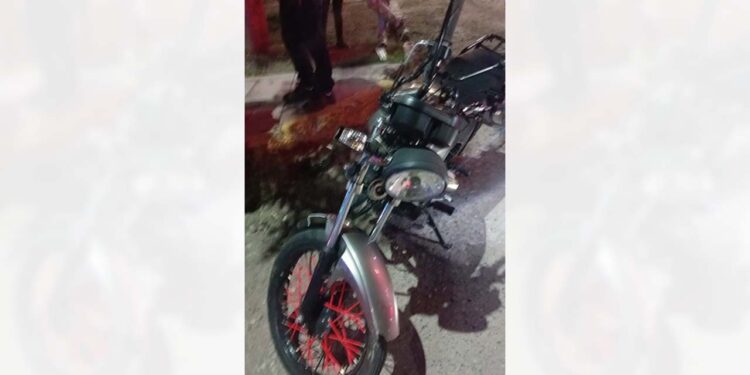 Sufre accidente en colonia La Merced en Huajuapan.