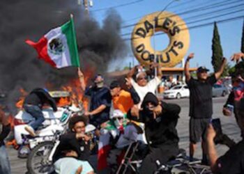 Los Ángeles, zona de guerra; evacúan el centro; alta presencia de oaxaqueños