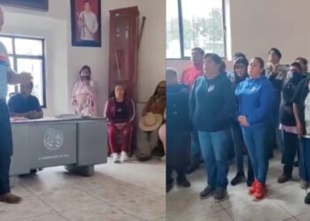Retienen y sancionan a agentes por presunta extorsión en Villa de Tejúpam: pobladores exigen justicia y respeto