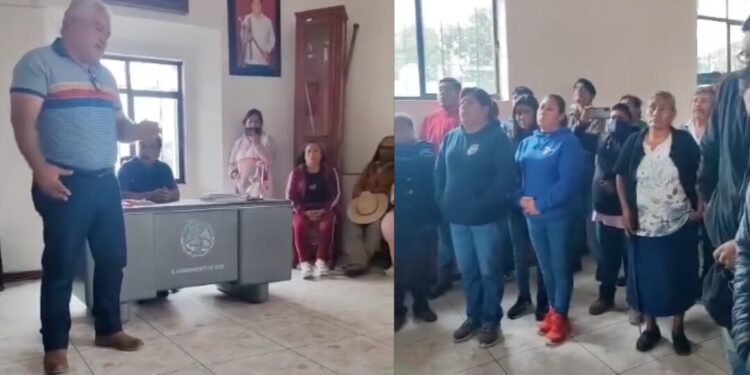 Retienen y sancionan a agentes por presunta extorsión en Villa de Tejúpam: pobladores exigen justicia y respeto
