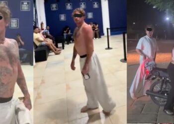 VIDEO “¡No estás en tu país, cabrón!” Extranjero pierde el control y amenaza a mujeres en cine de Puerto Escondido
