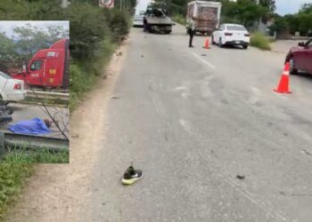¡Muere hombre arrollado por motociclista en la 190!