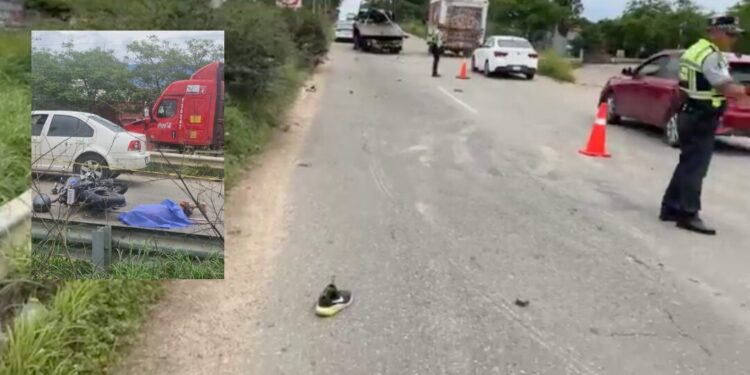 ¡Muere hombre arrollado por motociclista en la 190!