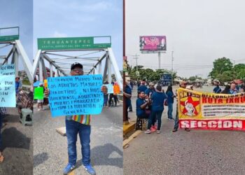 ¡El Istmo colapsado! Bloqueos paralizan carreteras clave mientras el IMSS-Bienestar asegura que todo opera “con normalidad