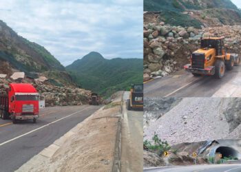 Autopista Mitla – Tehuantepec 190 D continúa cerrada a la circulación por derrumbes en diferentes puntos