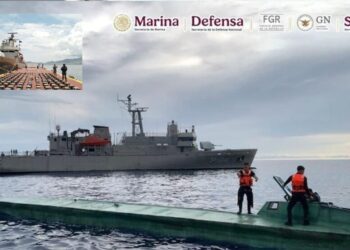 ¡Golpe al narcotráfico! Aseguran semisumergible con más de 3.5 toneladas de cocaína frente a costas de Guerrero