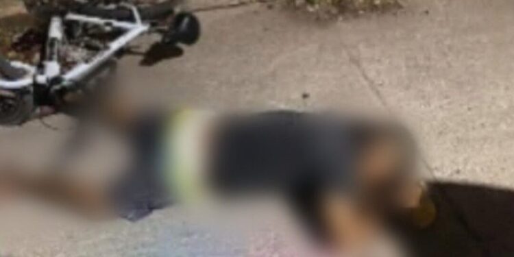 ¡Artero crimen en El Espinal! Asesinan a ciclista en vía pública y dejan mensaje con amenazas