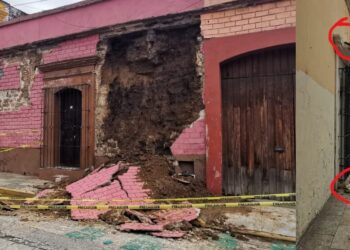 ¡Se cae a pedazos el centro de Oaxaca! Dos derrumbes en un día alertan ante la Guelaguetza
