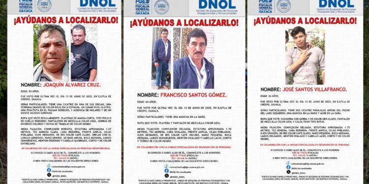 Comerciantes desaparecen en Oaxaca y sólo encuentran la camioneta desvalijada