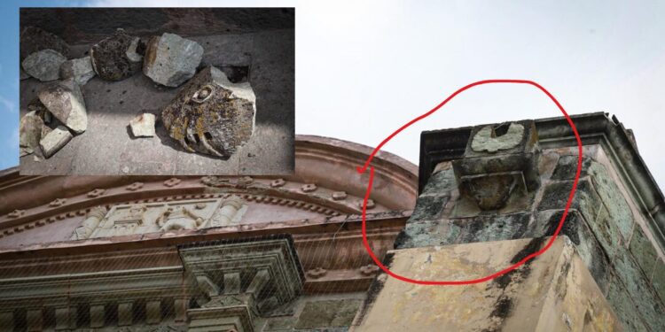 ¡Se cae la historia! Desprendimiento en la Catedral de Oaxaca reaviva urgencia por restauración