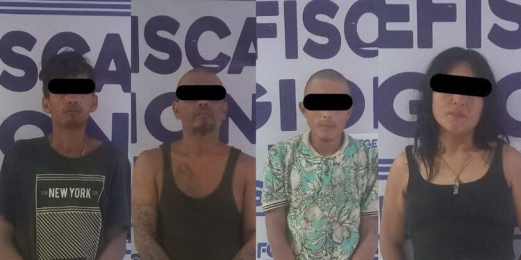 ¡Cae célula de narcomenudeo en Juchitán! Cuatro detenidos con cristal y mariguana en Juchitán